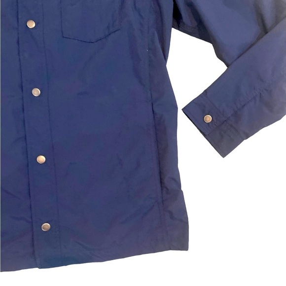 Vintage men’s Levi’s nylon dark denim lightweight shirt jacket shacket large - Picture 3 of 9